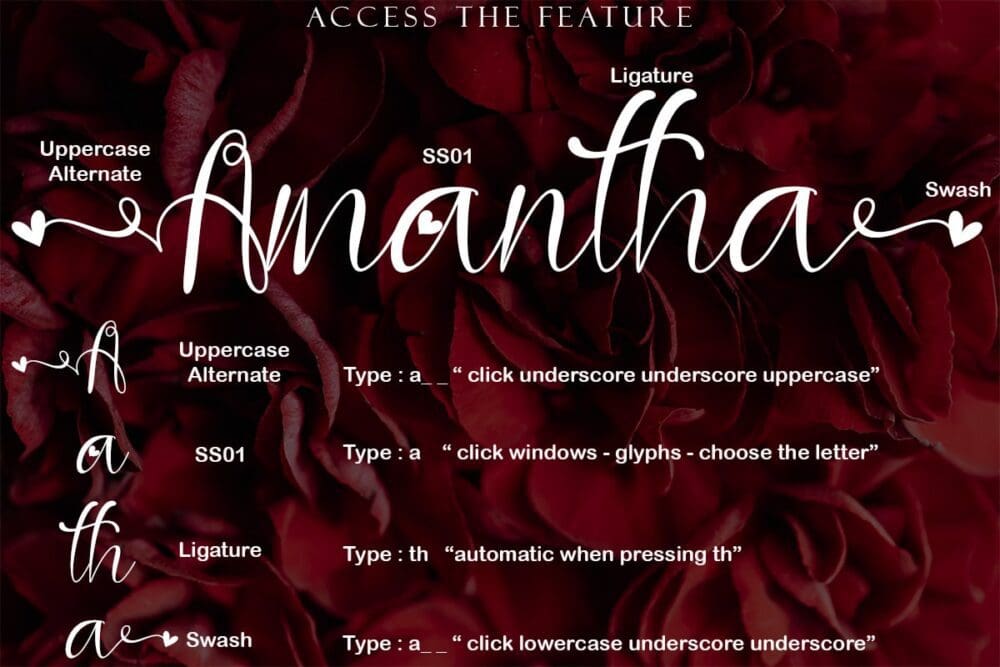Amantha Font 4