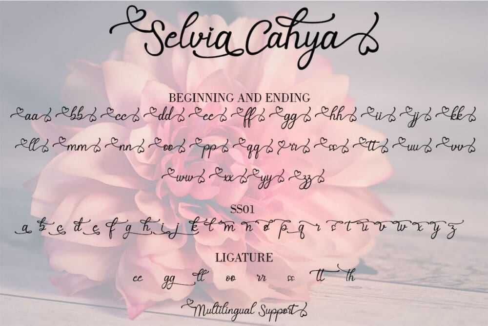 Selvia Cahya Font 4
