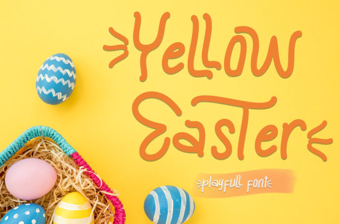Yellow Easter Font