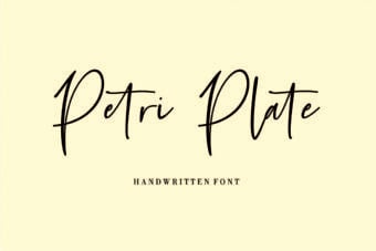 Petri Plate Font