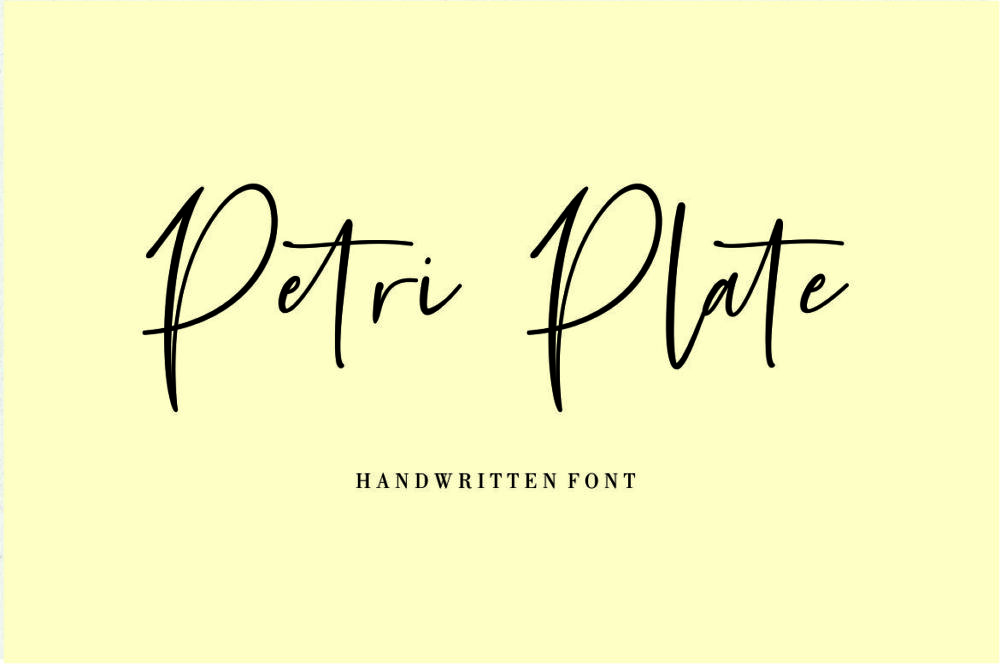 Petri Plate Font