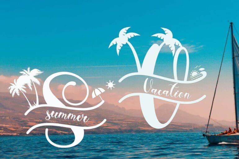 Summer Monogram Font 3