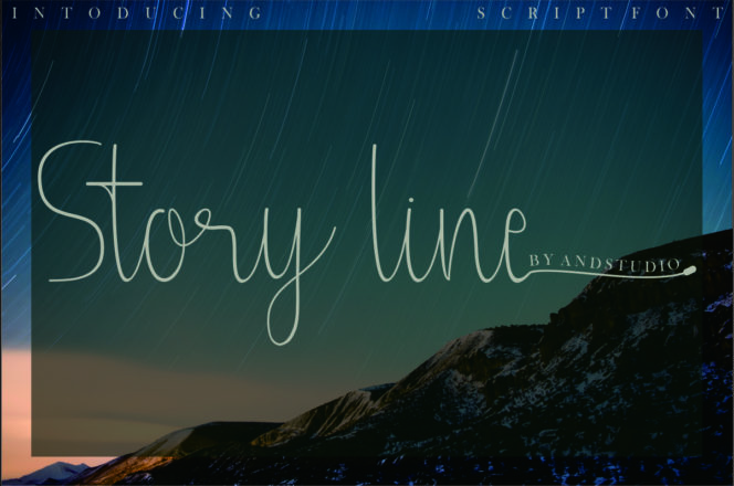 Story line Font