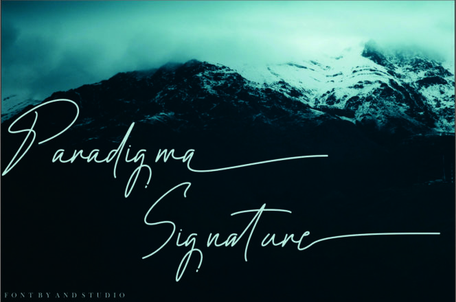 Paradigma Signature Font