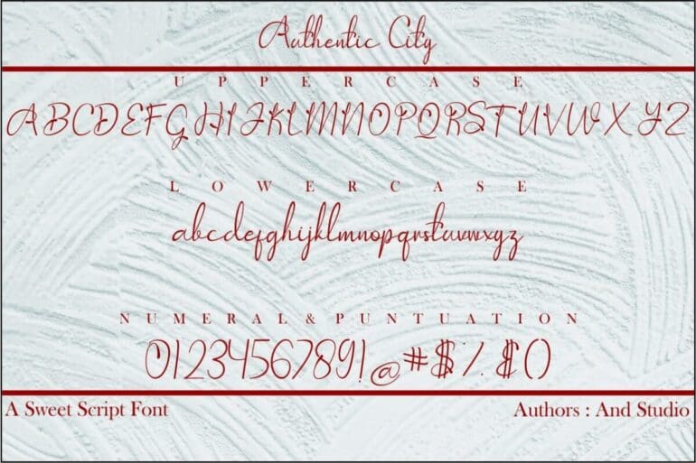 Authentic City Font 1