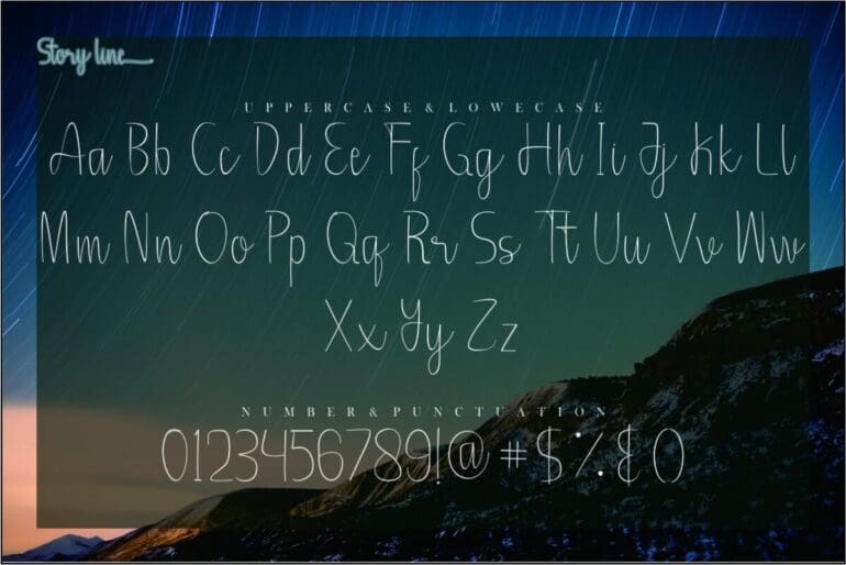 Story line Font 1