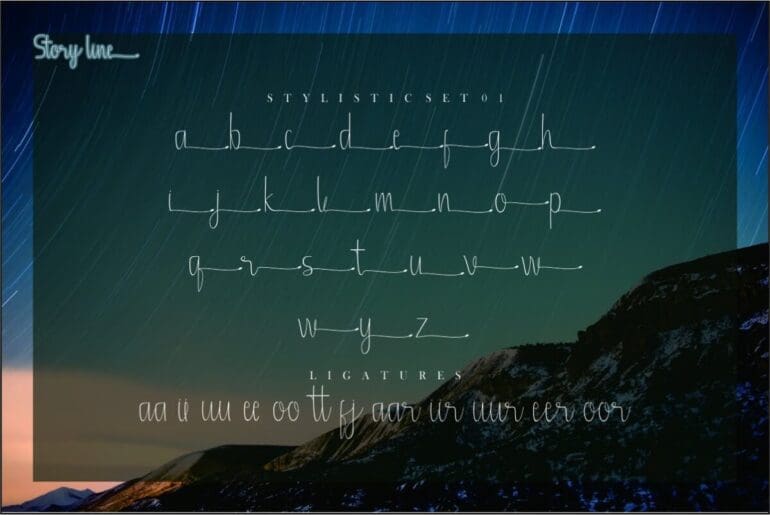 Story line Font 2