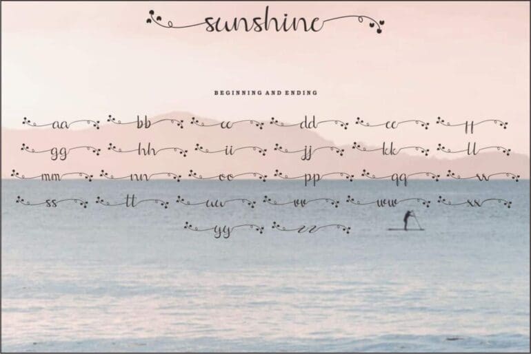 Sunshine Font 3