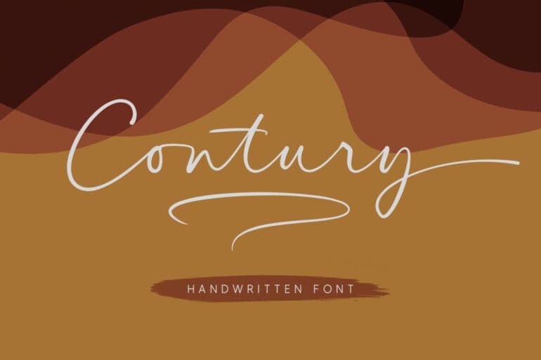 Contury Handwritten Font