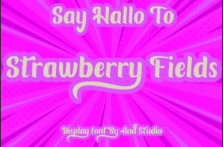 Strawberry Fields Font