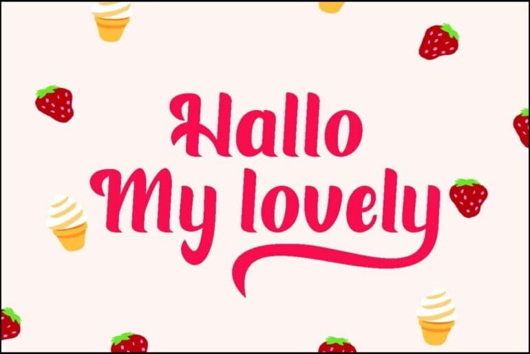 Strawberry Fields Font 1