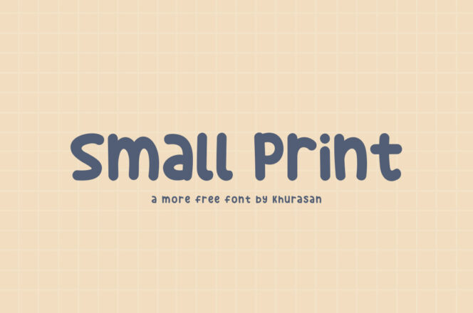 Small Print Font