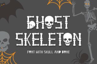 Ghost Skeleton Font