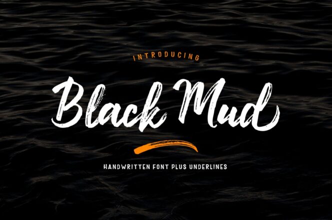 Black Mud Brush Font