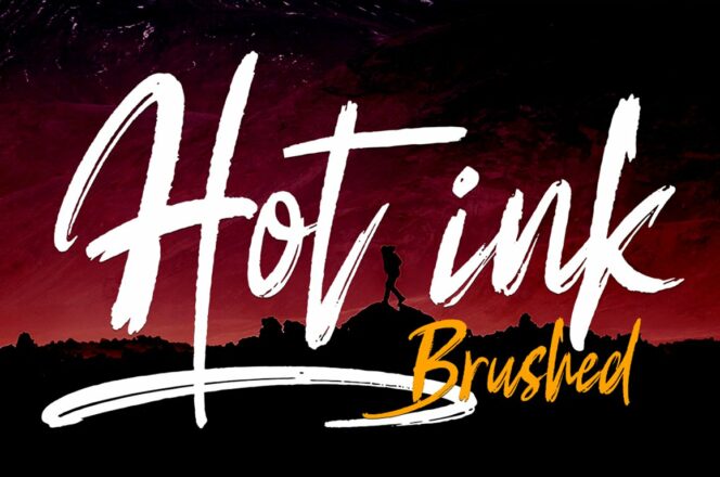 Hot Ink Brush Font