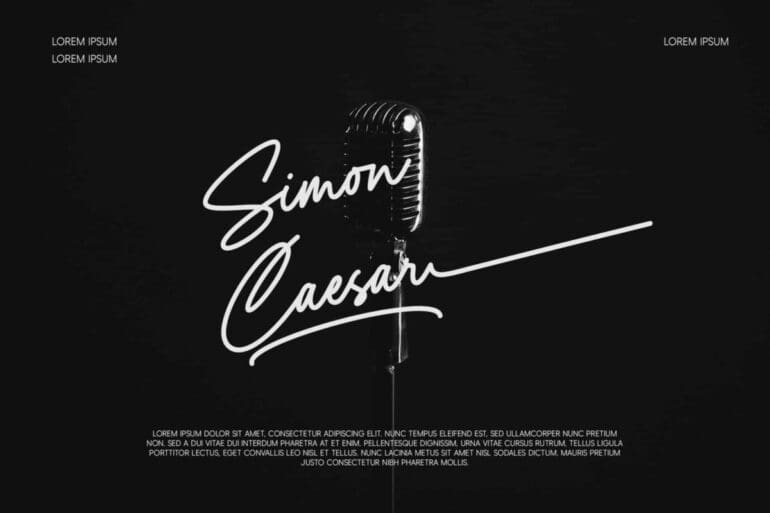 Yustine Signature Font 1