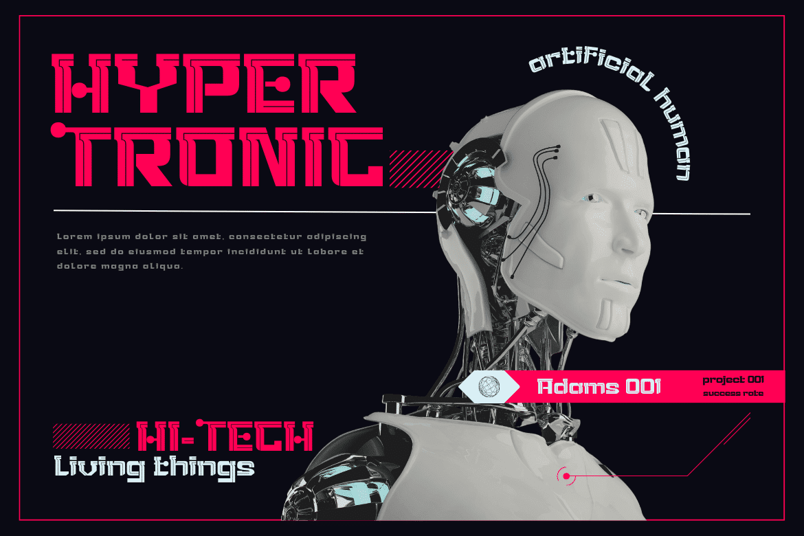 Gunec Futuristic Font 4