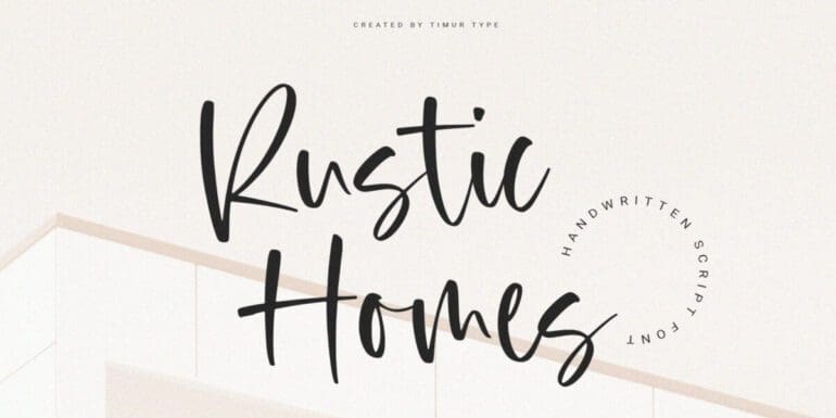 Rustic Homes Font