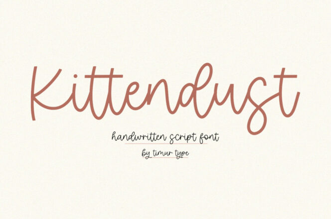 Kittendust Handwritten Font