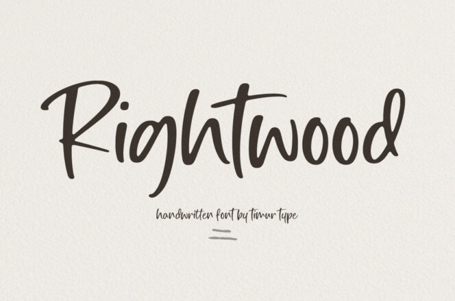 Rightwood Font