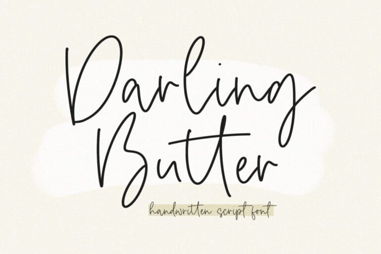 Darling Butter Font