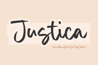 Justica Handwritten Font