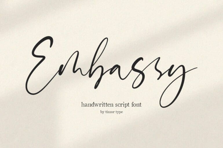 Embassy Handwritten Font