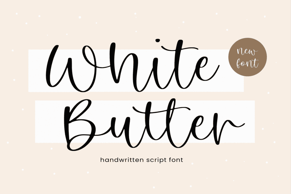 White Butter Font