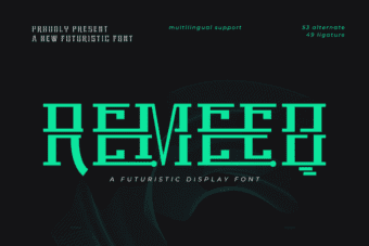 Remeeq Futuristic Font