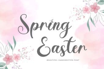 Spring Easter Font