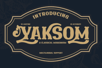 Yaksom Serif Font