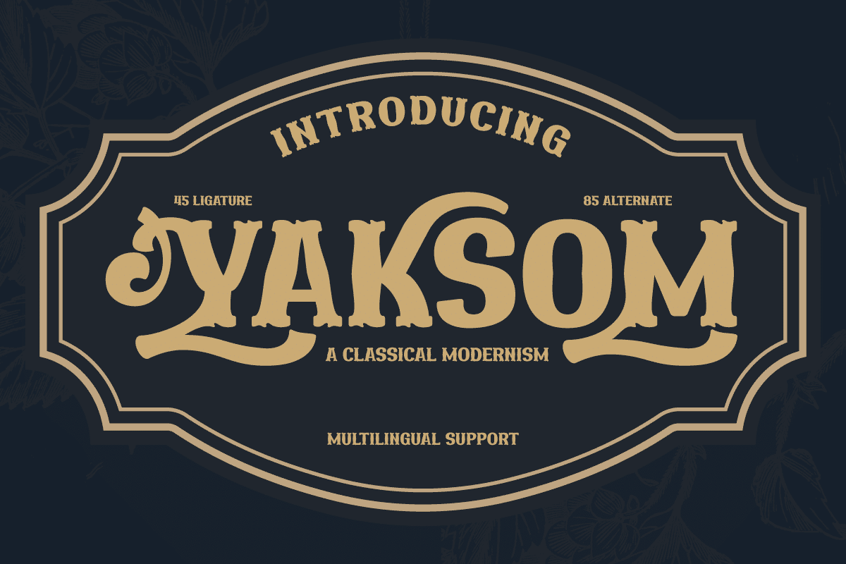 Yaksom Serif Font