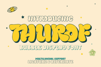 Thurof Bubble Display Font