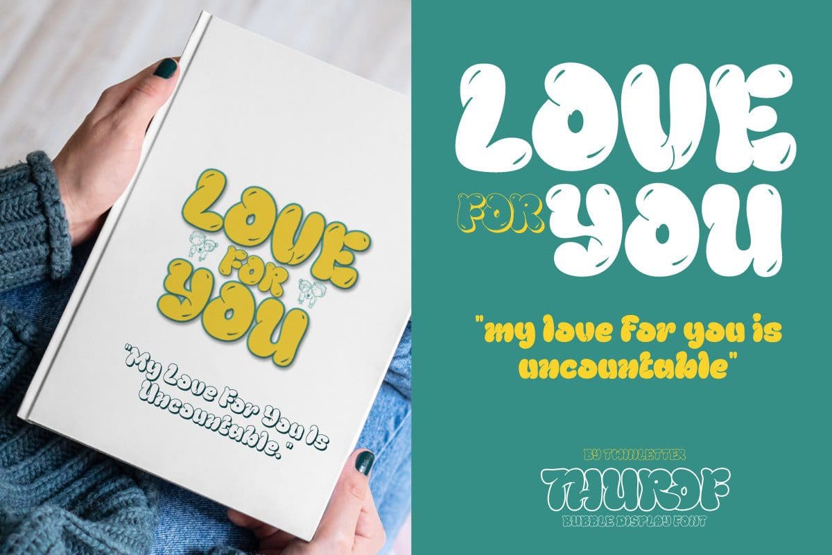 Thurof Bubble Display Font 2