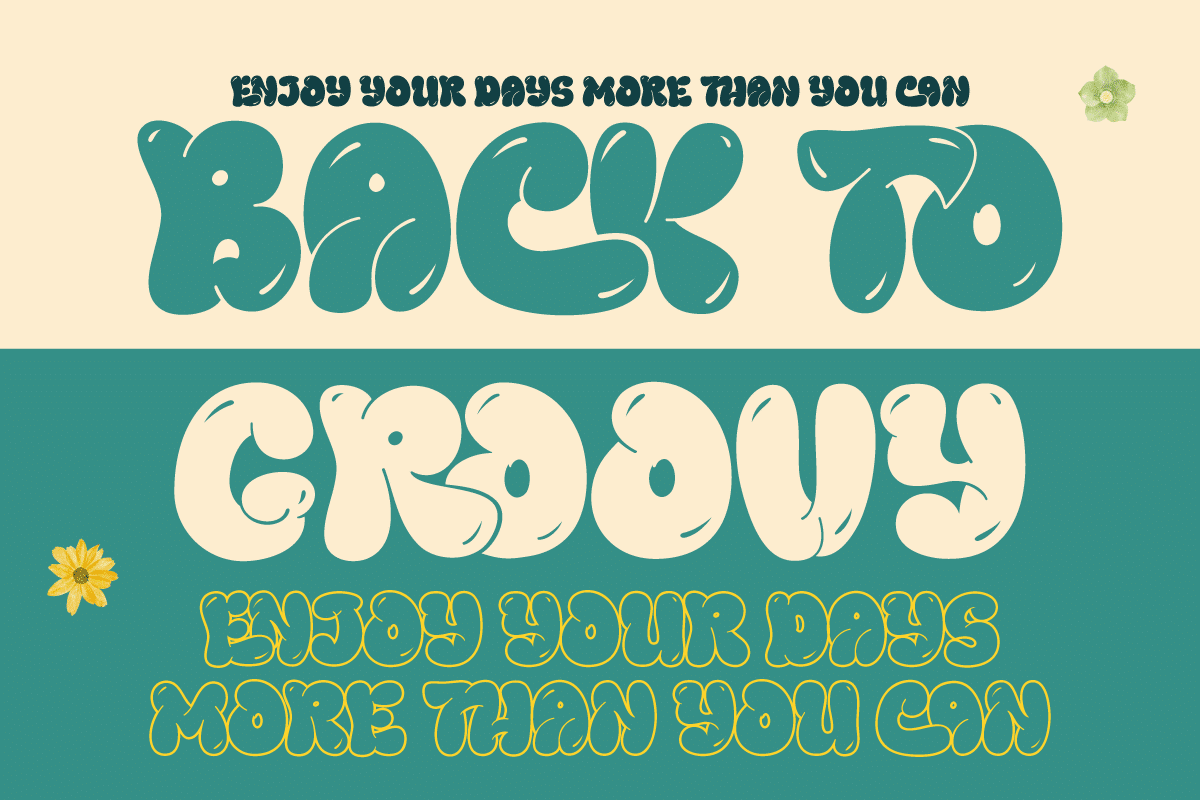 Thurof Bubble Display Font 3