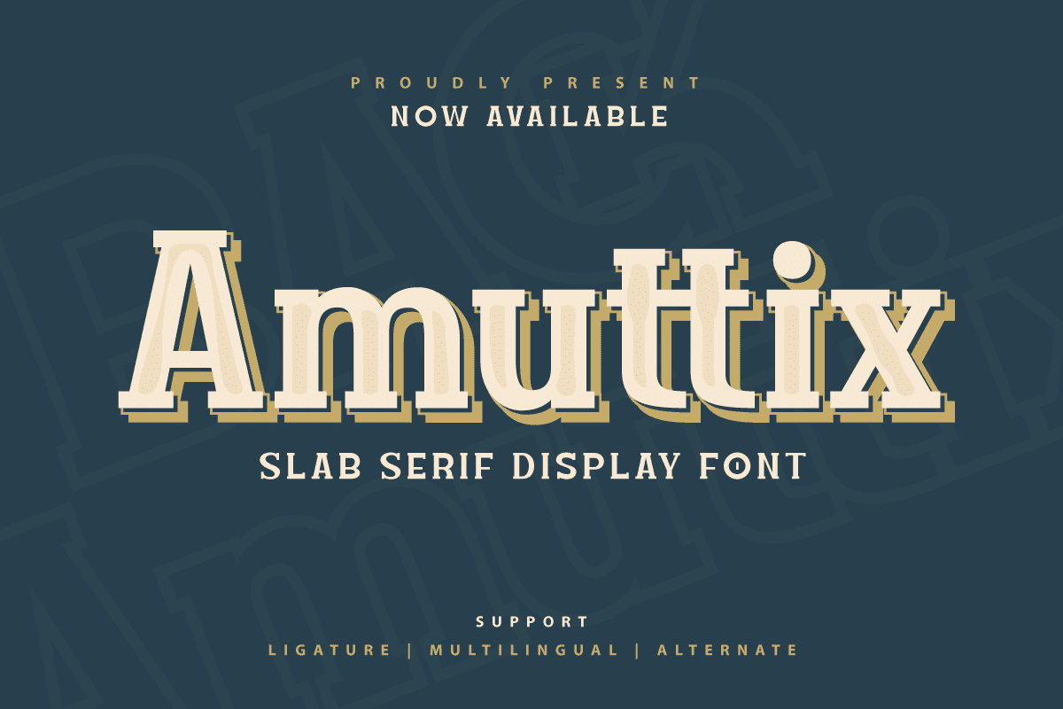 Amuttix Serif Display Font