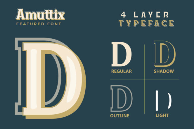 Amuttix Serif Display Font