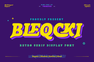 Bleqcki Serif Display Font