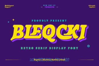 Bleqcki Serif Display Font