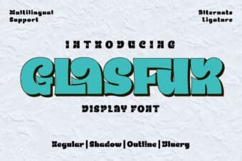 Glasfur Bubble Display Font