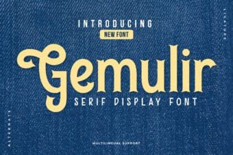 Gemulir Display Font