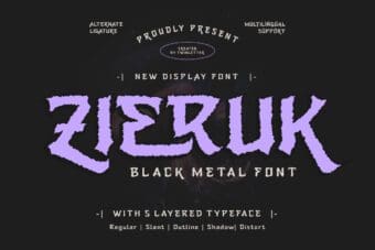 Zieruk Black Metal Font