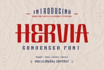 Hervia Condensed Font