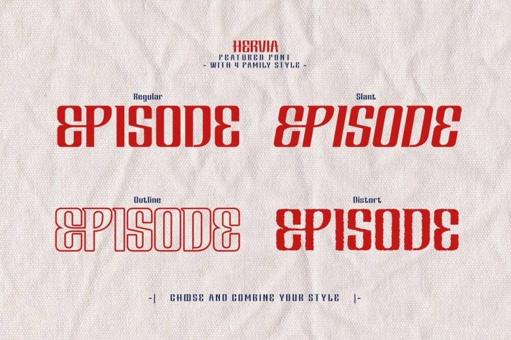 Hervia Condensed Font 1