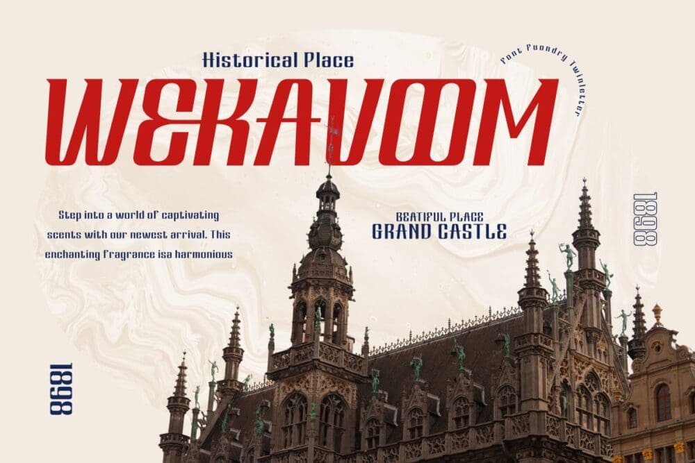 Hervia Condensed Font 3