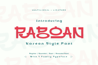 Raboan Korean Font