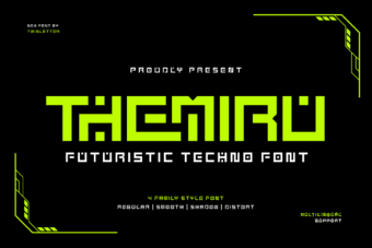 Themiru Futuristic Tech Font