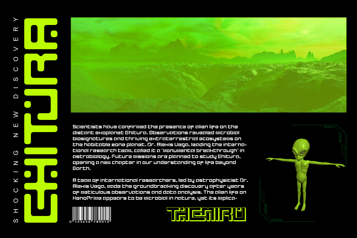 Themiru Futuristic Tech Font 4