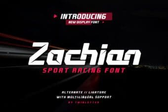 Zachian Sport Racing Font