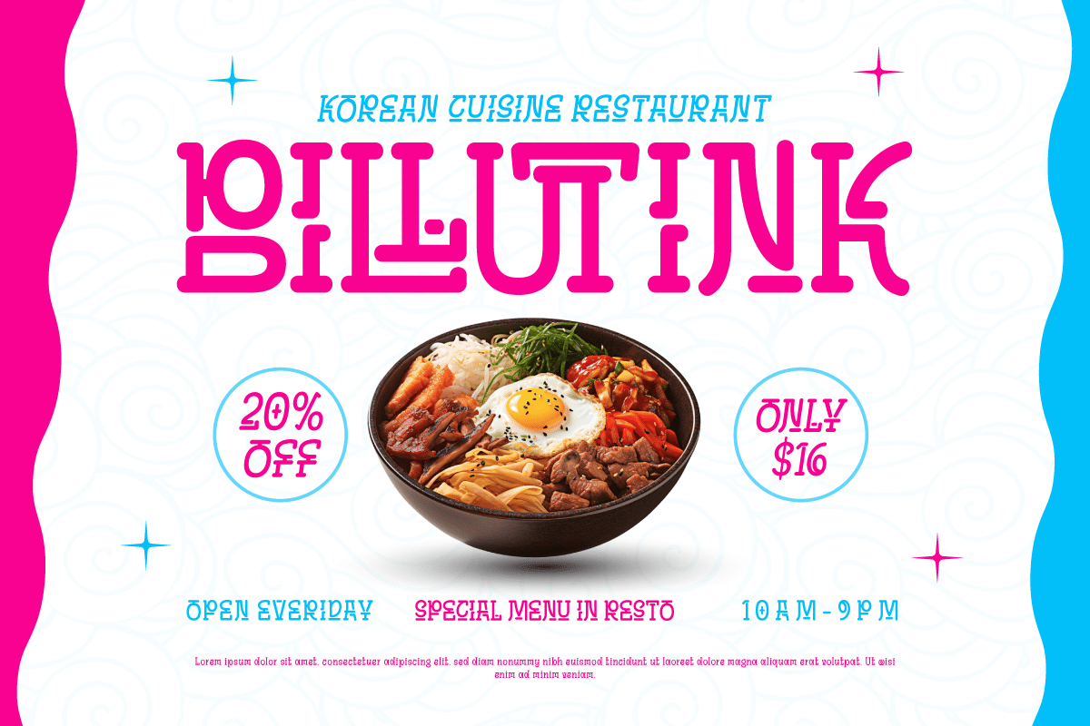 Bosan Mirull Korean Font 2